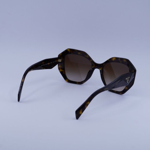 Prada PR16WS 2AU6S1 Sunglasses Tortoise Geometric Frame, Brown Lenses